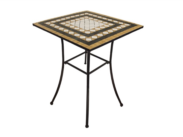 VERDELOOK Mosaico, tavolo quadrato 80x80 cm