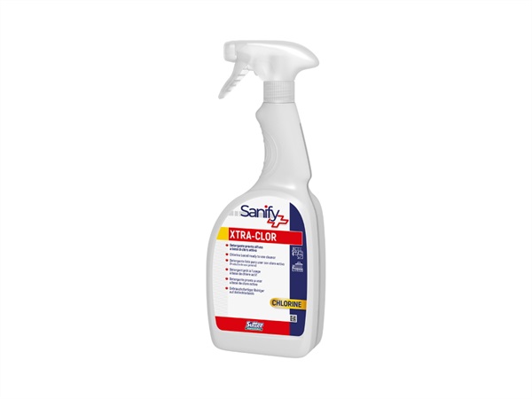 SUTTER PROFESSIONAL XTRA CLOR, detergente igienizzante pronto all'uso a base di cloro, 750 ml