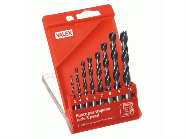 VALEX PUNTE PER LEGNO SERIE 8 PEZZI