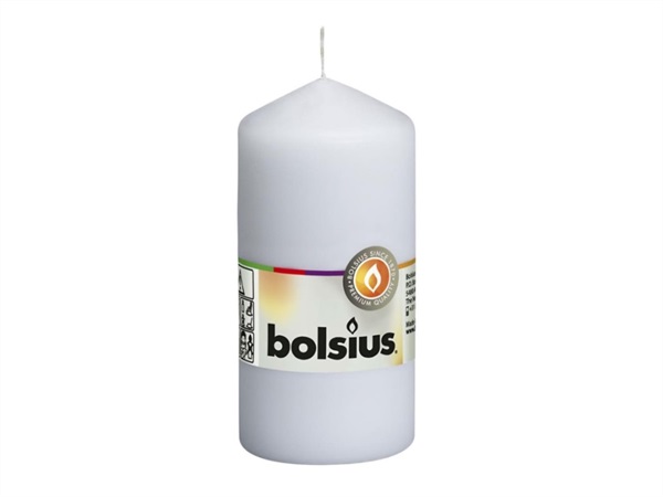 BOLSIUS CANDELA PILLAR BIANCA BOLSIUS, 120/58 mm