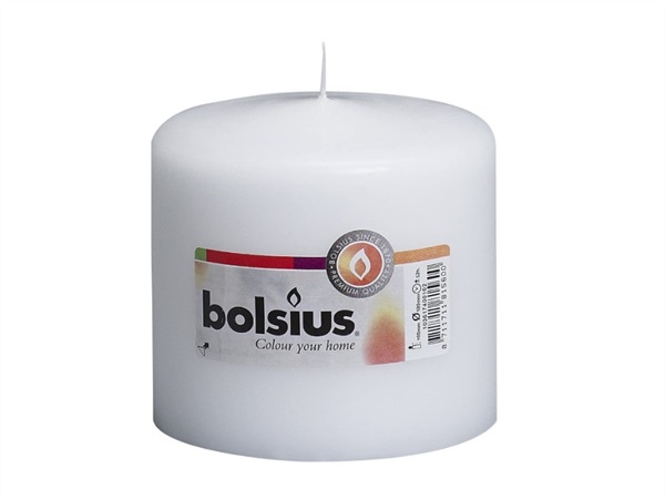 BOLSIUS CANDELA PILLAR BIANCA BOLSIUS, 100/98 mm