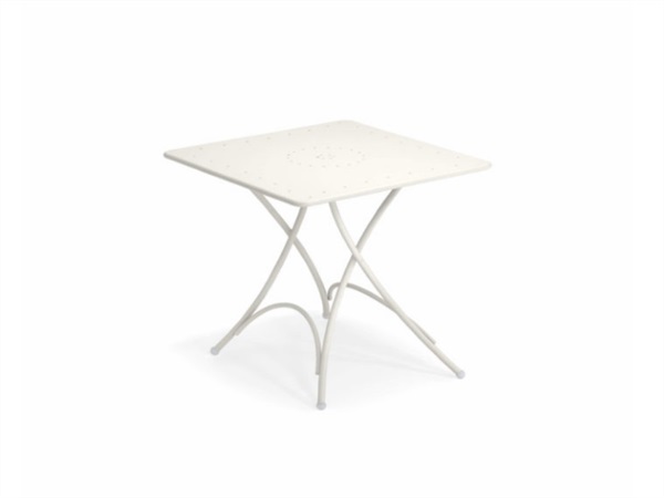 EMU Pigalle, tavolo quadrato pieghevole 76x76 bianco 23
