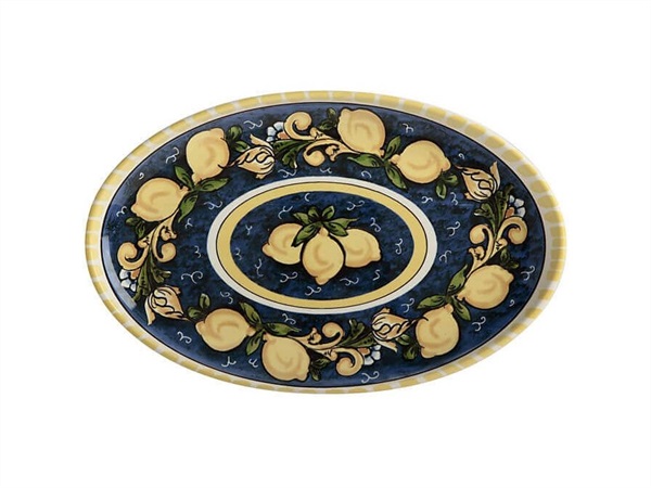 MAXWELL & WILLIAMS Ceramica Salerno Limoni, piatto ovale 40x26 cm