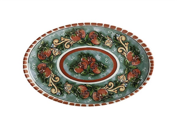 MAXWELL & WILLIAMS Ceramica Salerno Melograni, piatto ovale 40x26 cm