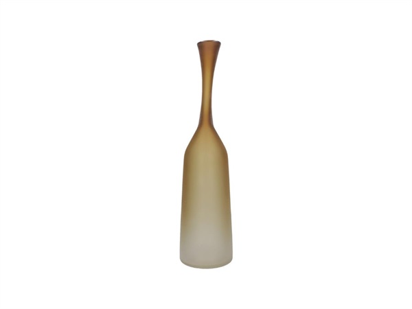 RITUALI DOMESTICI Evanescente ambra, vaso bottiglia in vetro Ø 11 x h 45 cm