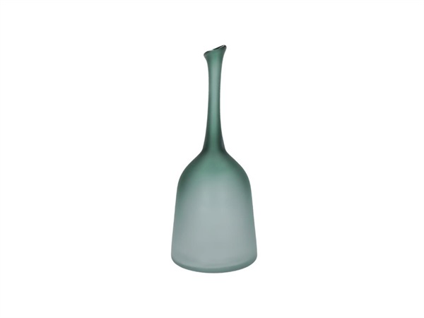 RITUALI DOMESTICI Evanescente verde, vaso bottiglia in vetro Ø 17 x h 39 cm