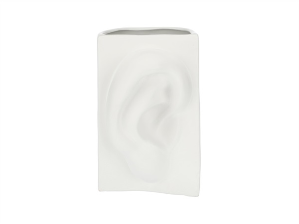 RITUALI DOMESTICI Augusto orecchio, vaso decorativo in ceramica 14,5x14,5xh23,5 cm