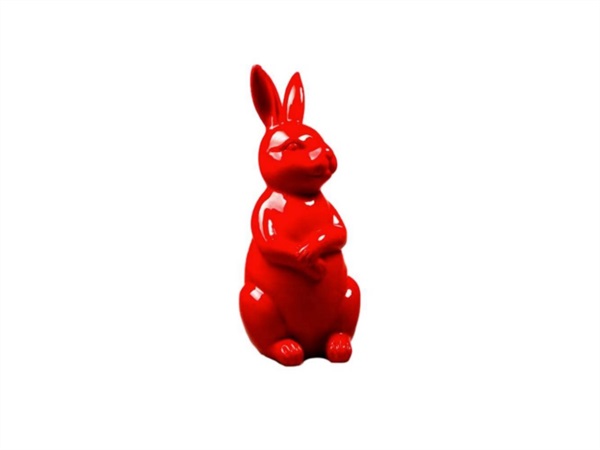 STOOBZ DESIGN Coniglio pop rosso, 53 cm