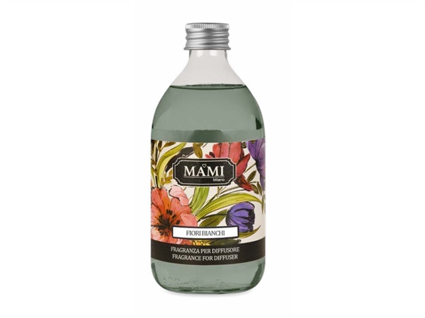 MAMI MILANO Giardino delle fragranze, Ricarica Diffusore Ambiente 500 ml - Fiori Bianchi