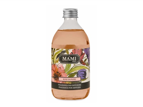 MAMI MILANO Giardino delle fragranze, Ricarica Diffusore Ambiente 500 ml - Rose in fiore