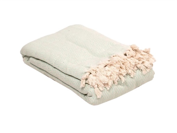 MARINETTE SAINT-TROPEZ Prestige jete, coperta in cotone tilleul 220x240 cm