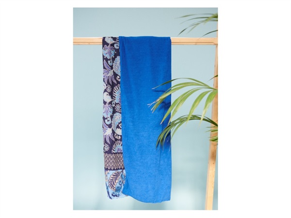 LUNA LLENA Fouta gipsy, telo spugna azzurro 180x105 cm