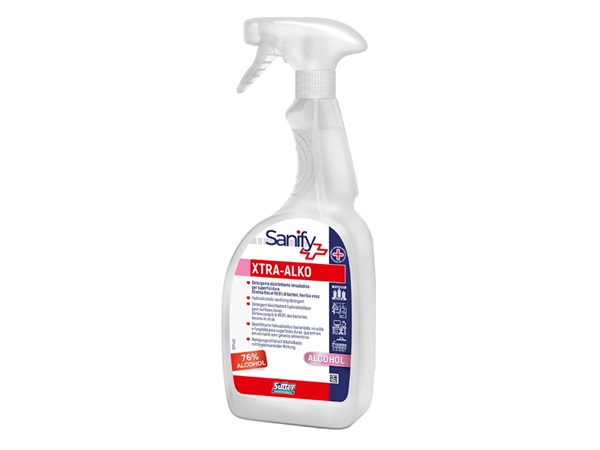 SUTTER PROFESSIONAL XTRA-ALKO, Detergente igienizzante idroalcolico pronto all'uso