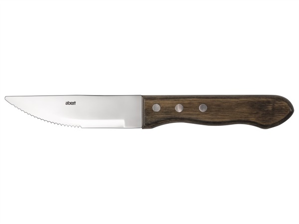 ABERT Memphis, coltello carne seghettato manico in legno, 250 mm