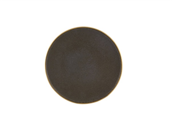 VISTA ALEGRE Bronze gold stone, piatto piano 27,5 cm