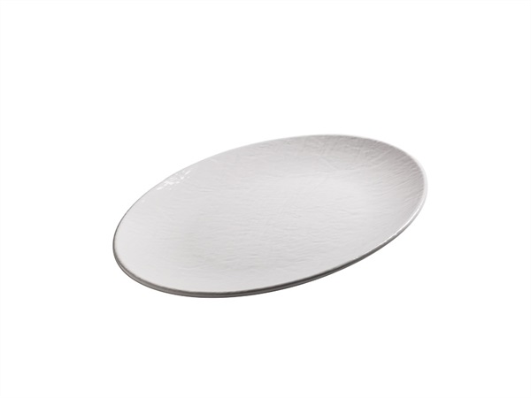 TABLE TOP PORCELLANE SAS Stoneage, vassoio melamina ovale 49x36,5x4,5 cm