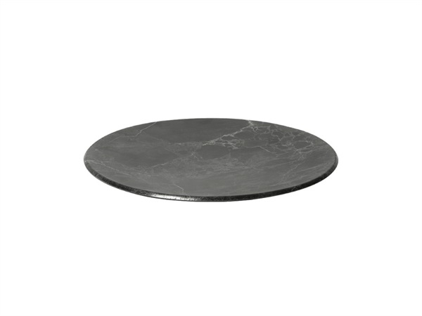 TABLE TOP PORCELLANE SAS Royal Black, vassoio melamina rotondo Ø55x3 cm