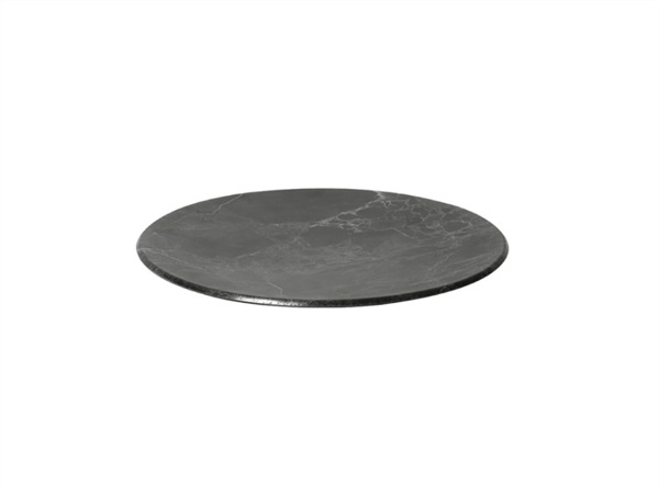 TABLE TOP PORCELLANE SAS Royal Black, vassoio melamina rotondo Ø44x3 cm
