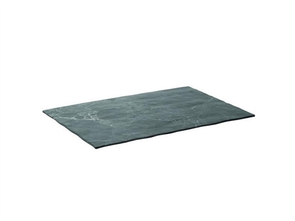 TABLE TOP PORCELLANE SAS Royal Black, vassoio melamina rettangolare 43x28,5x0,9 cm