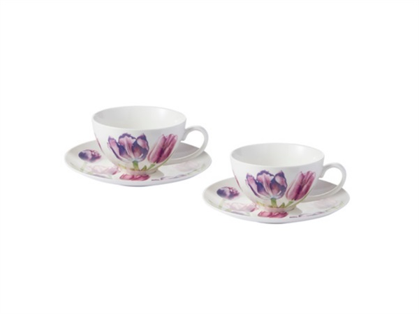 Royal Copenhagen Tazza The Con Piattino Iris - Tazze Te' Flora