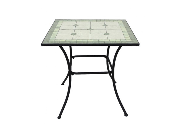 VERDELOOK Mosaico, tavolo quadrato 80x80 cm - emerald design