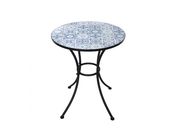VERDELOOK Mosaico, tavolo rotondo Ø 60 cm - azulejos design