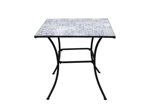 VERDELOOK Mosaico, tavolo quadrato 80x80 cm - azulejos design