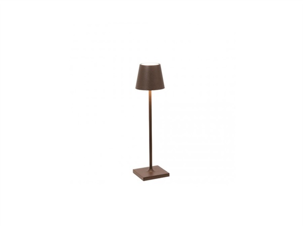 ZAFFERANO S.R.L. MICRO Poldina pro lampada da tavolo ricaricabile di zafferano - corten