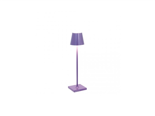 ZAFFERANO S.R.L. Poldina pro micro lampada da tavolo ricaricabile di zafferano - lilla