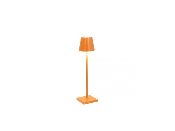 ZAFFERANO S.R.L. Poldina pro micro lampada da tavolo ricaricabile di zafferano - arancio