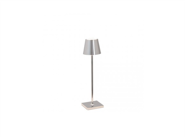 ZAFFERANO S.R.L. MICRO Poldina pro lampada da tavolo ricaricabile di zafferano - cromo lucido