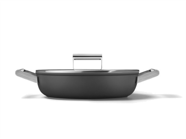 SMEG Tegame, 50's style, Ø 28 cm, nero
