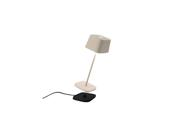 ZAFFERANO S.R.L. Ofelia pro lampada da tavolo ricaricabile - sabbia
