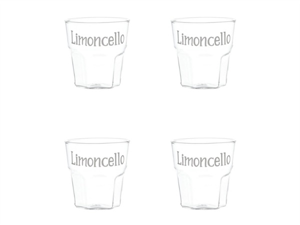 SIMPLE DAY LIVING & LIFESTYLE Set 4 bicchierini Limoncello