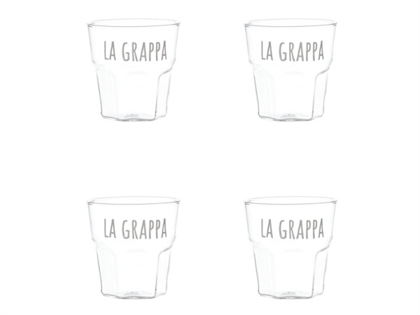 SIMPLE DAY LIVING & LIFESTYLE Set 4 bicchierini La Grappa