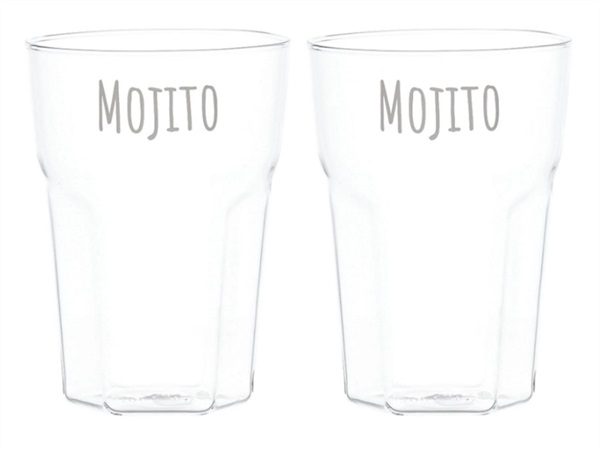 SIMPLE DAY LIVING & LIFESTYLE Set 2 bicchieri Mojito