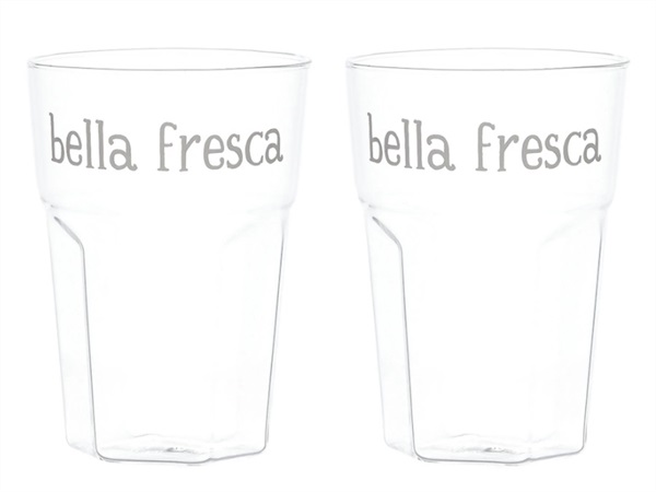 SIMPLE DAY LIVING & LIFESTYLE Set 2 bicchieri Bella Fresca