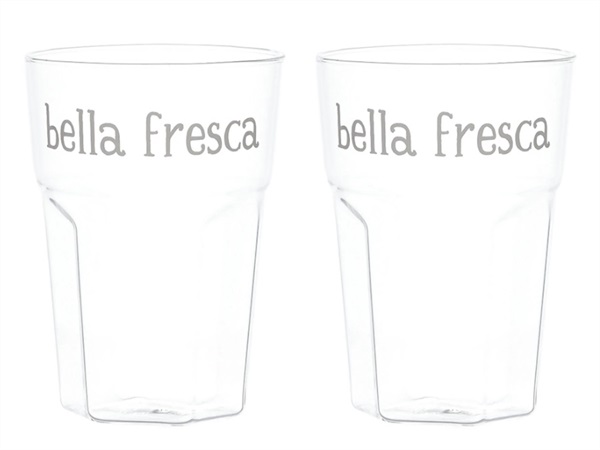 SIMPLE DAY LIVING & LIFESTYLE Set 2 bicchieri Bella Fresca