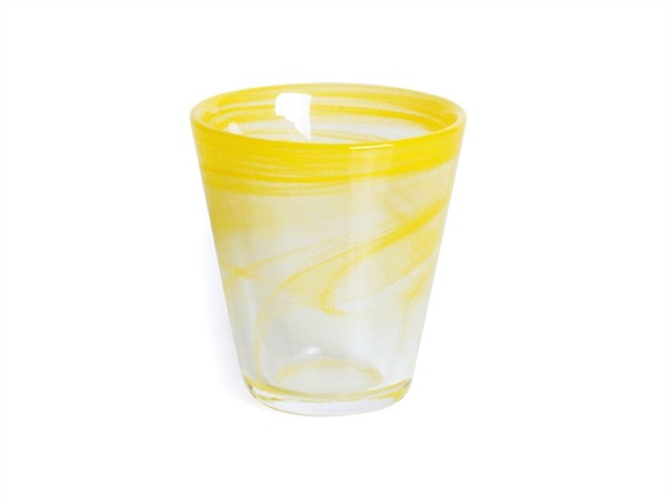 LE COQ Zephyrus, bicchiere di vetro giallo cl 23