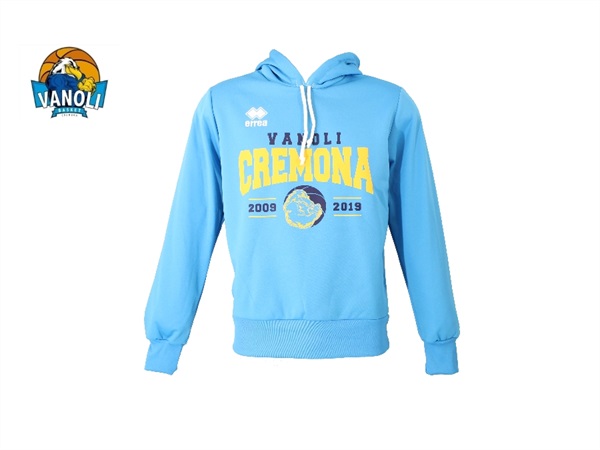 FELPA JONAS CON CAPPUCCIO AZZURRO