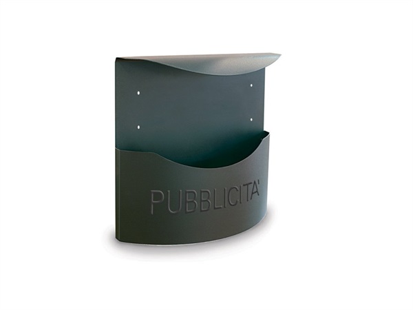ALUBOX Maruspio - cassetta porta pubblicità, grigio ghisa