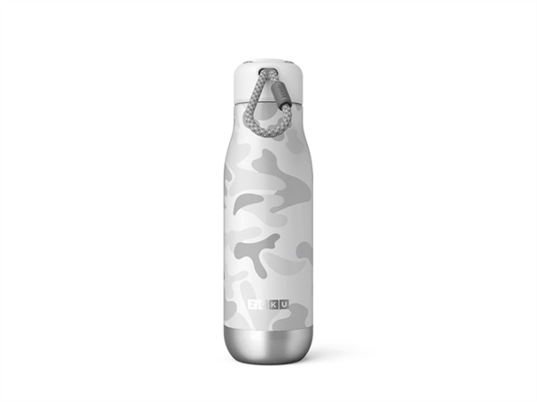 ZOKU Stainless steel, bottiglia termica in acciaio 500 ml - camouflage bianco