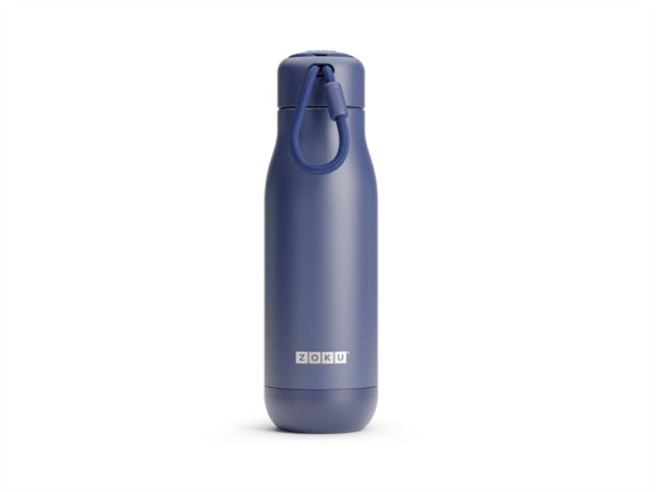 ZOKU Stainless steel, bottiglia termica in acciaio 500 ml - navy