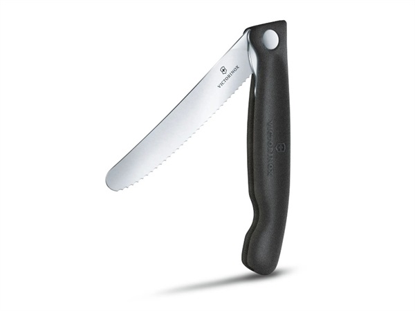 VICTORINOX Swiss Classic, coltello per verdure pieghevole nero