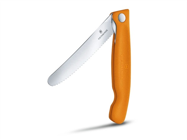 VICTORINOX Swiss Classic, coltello per verdure pieghevole arancione