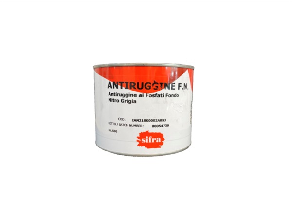 COLORIFICIO SIFRA Antiruggine fondo nitro ai fosfati, grigio, 500 ml