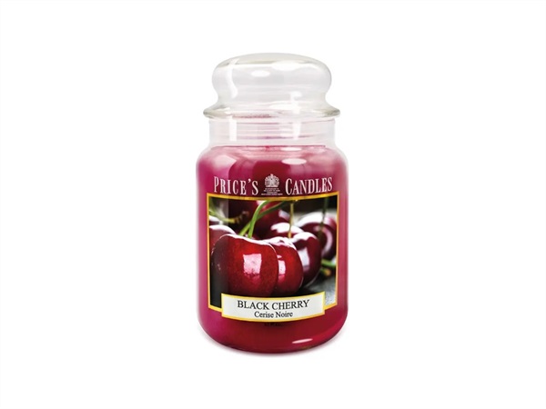 PRICE'S CANDLES Candela giara grande 630 g - black cherry