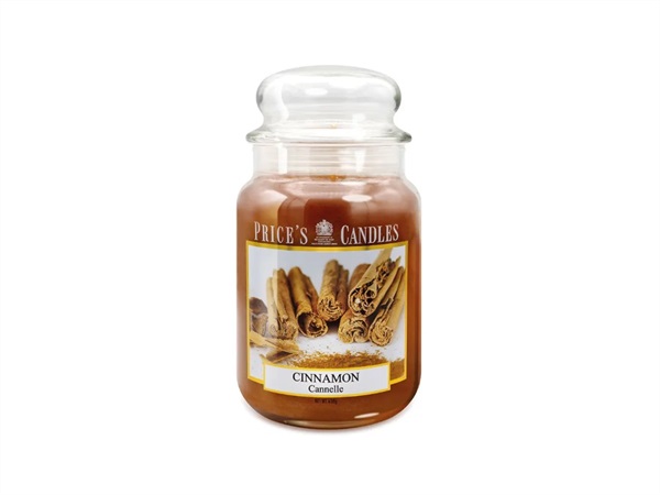 PRICE'S CANDLES Candela giara grande 630 g - cinnamon