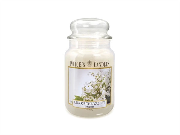PRICE'S CANDLES Candela giara grande 630 g - lily of the valley