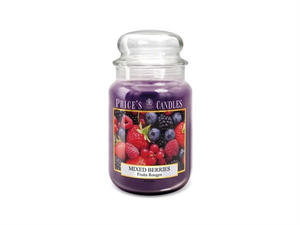 PRICE'S CANDLES Candela giara grande 630 g - mixed berries